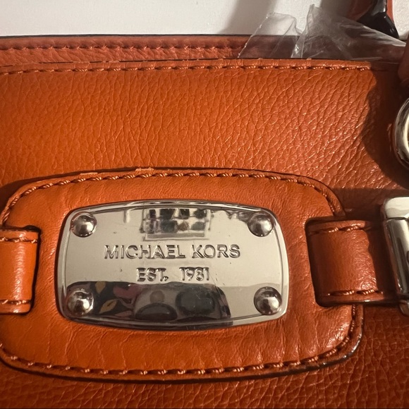 Michael Kors Orange Hamilton Satchel - Picture 6 of 13